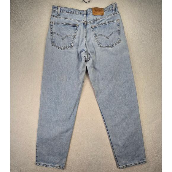 Vtg Levis 550 Jeans Mens 38x32 (35x32) Relaxed Fit Tapered Made in USA Denim 90s - Picture 5 of 14